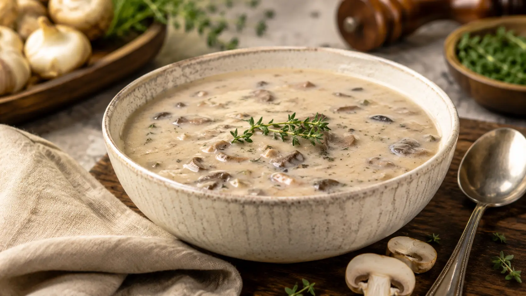 Crema de Champiñones